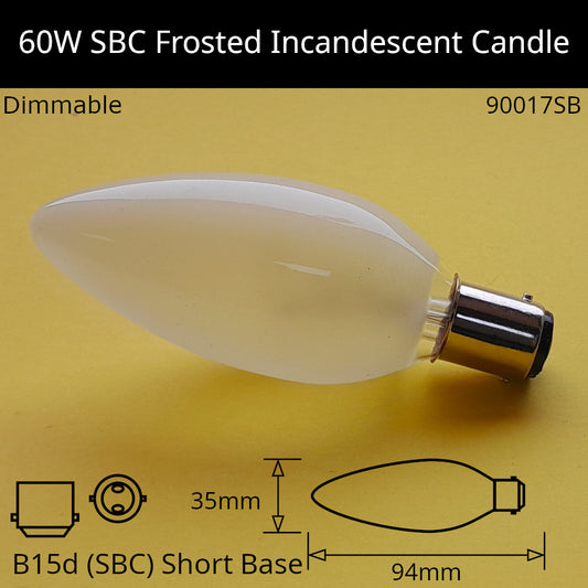 B15D (SBC) Short Base / 60W / No Discount Available