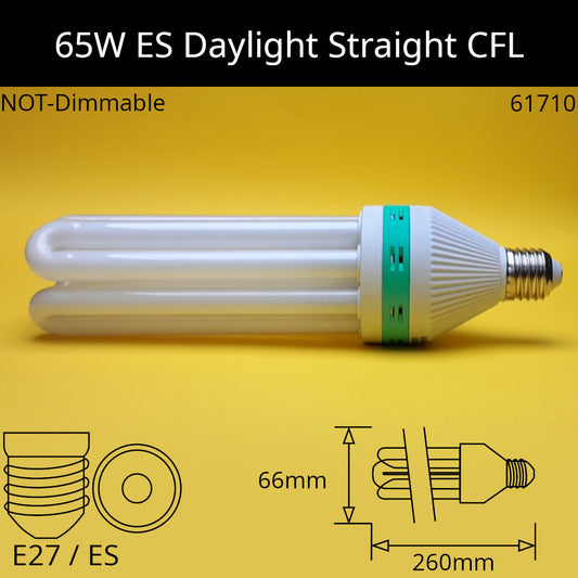 E27 (ES) / 65W - Daylight - 6500k / No Discount Available