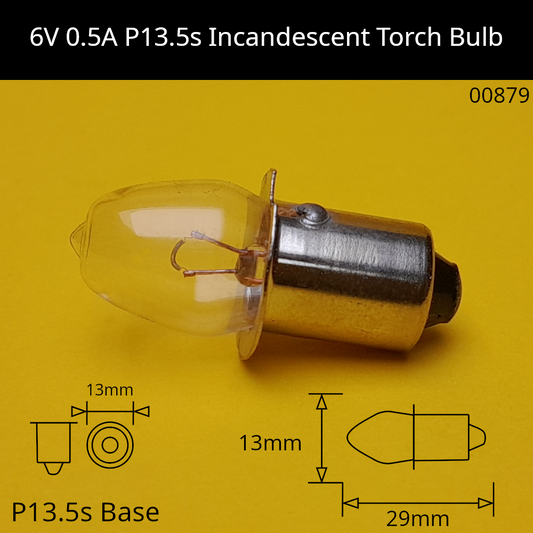 P13.5S / 6V / 3W - 0.5A