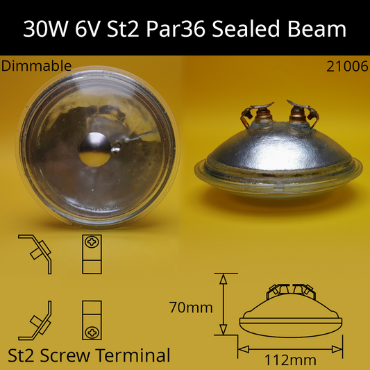 30W 6V St2 Par36 Sealed Beam 4515