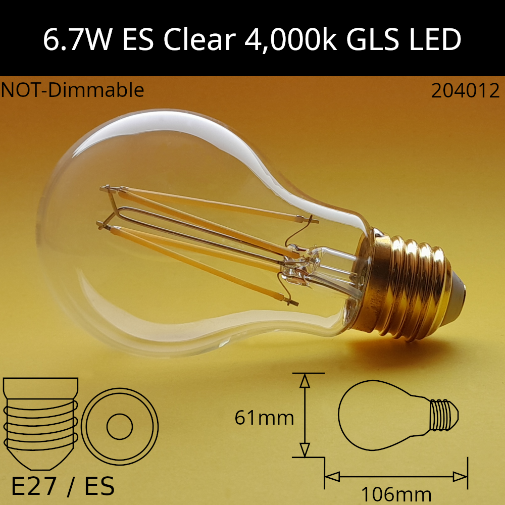 LED Filament Clear GLS