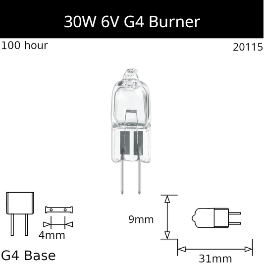 6V 30W G4 - Osram Code 64265