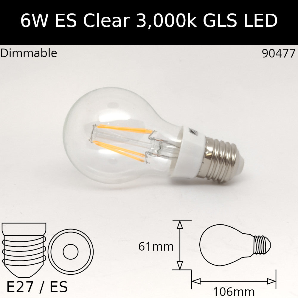 LED Filament Clear GLS