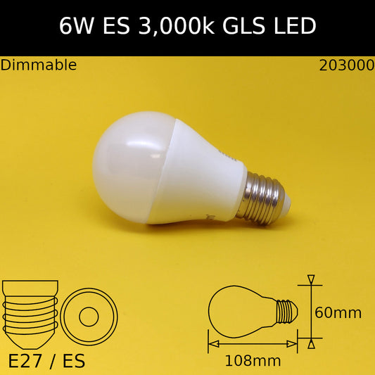 Warm White / Yes / 6W - 3000K