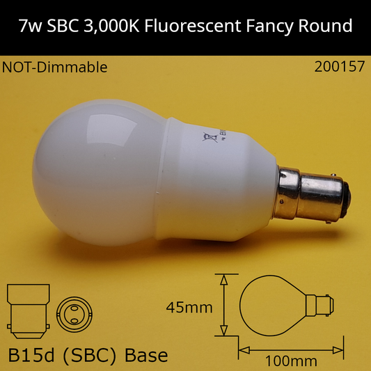 B15D (SBC) / 3,000K - Warm White / 7W
