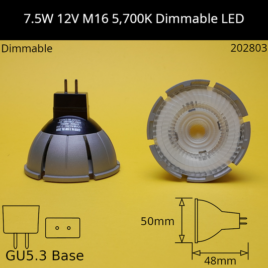 5700K / 7.5W - Dimmable / 60