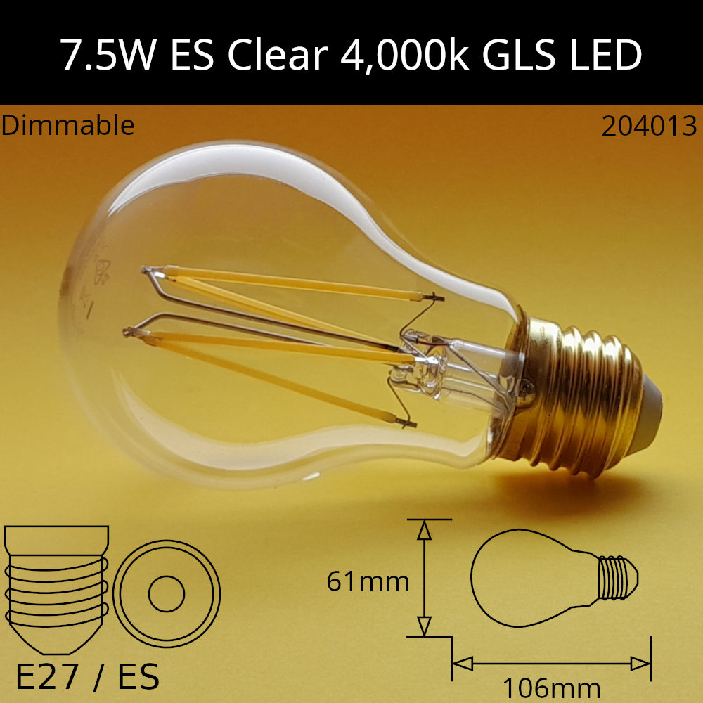 LED Filament Clear GLS