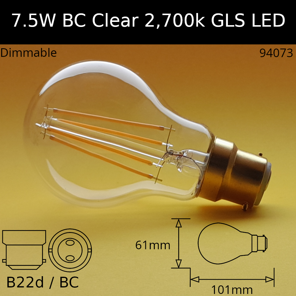 LED Filament Clear GLS