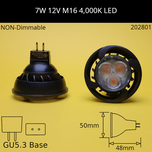 4000K - Cool White - 840 / 7W - Non Dimmable / 35