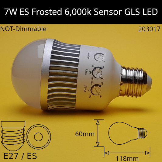 7w 240v ES Daylight Sensor LED