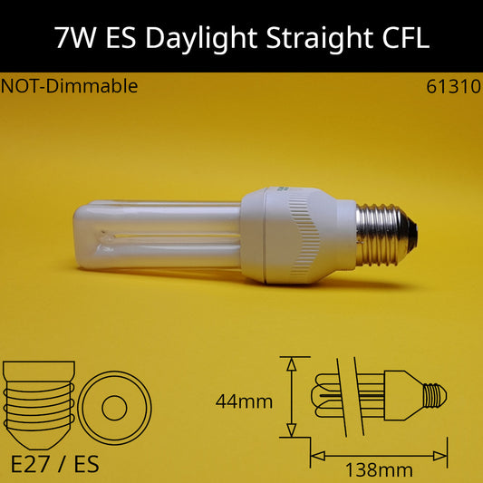 E27 (ES) / 7W - Daylight - 6000k / No Discount Available