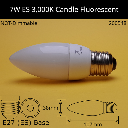 E27 (ES) / 3,000K - Warm White / 7W