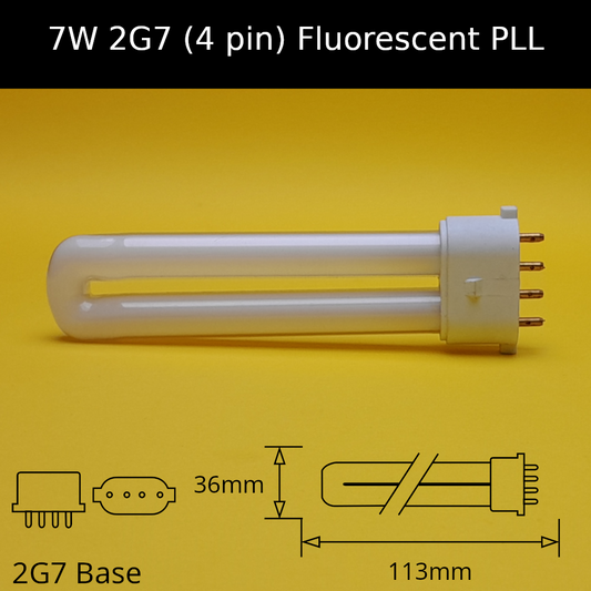 7W 2G7 (4 pin) Fluorescent PLL