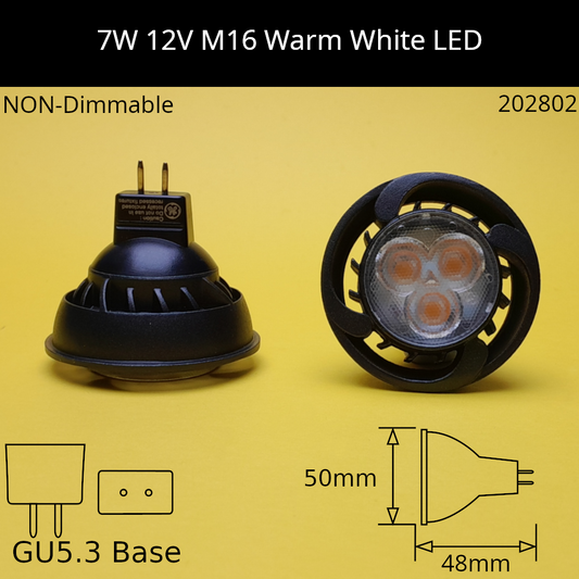 3000K - Warm White - 830 / 7W - Non Dimmable / 60