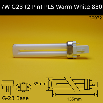 7W G23 (2 Pin) Fluorescent PLS