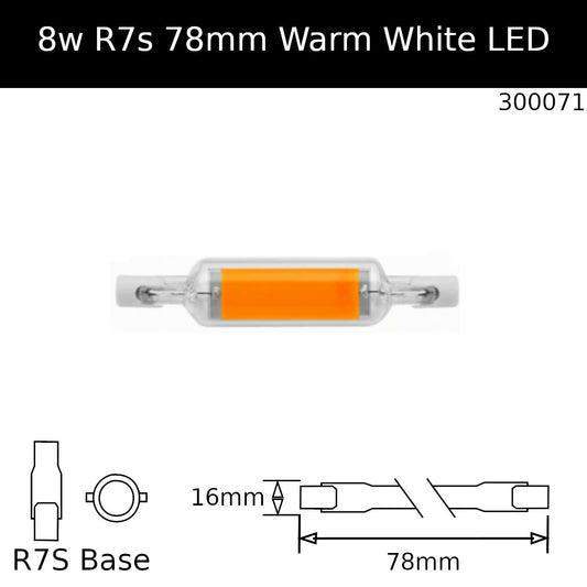 78mm / 8W - NON Dimmable / 3,000K - Warm White