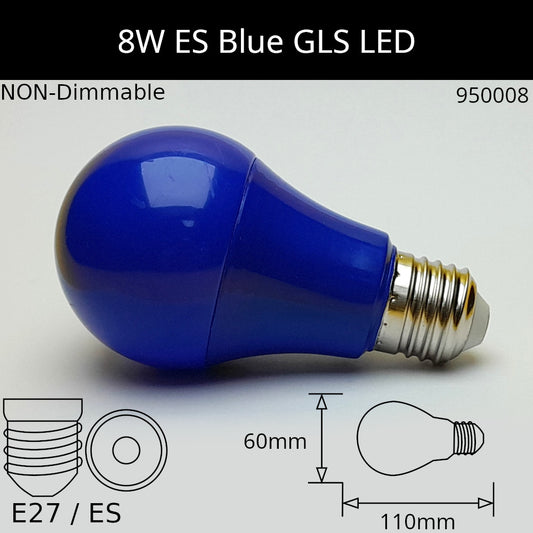 E27 (ES) / Blue - 8W