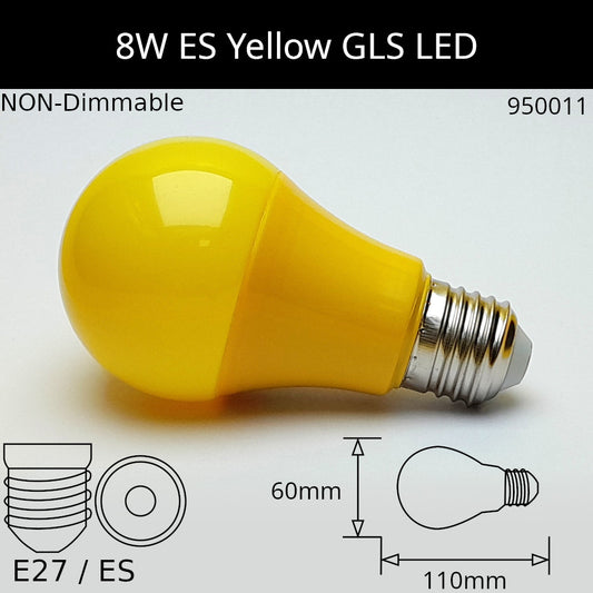 E27 (ES) / Yellow - 8W