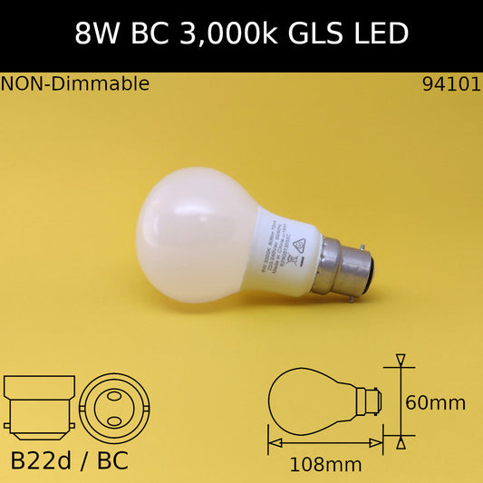 Warm White / No / 8W - 806lm - 3000K