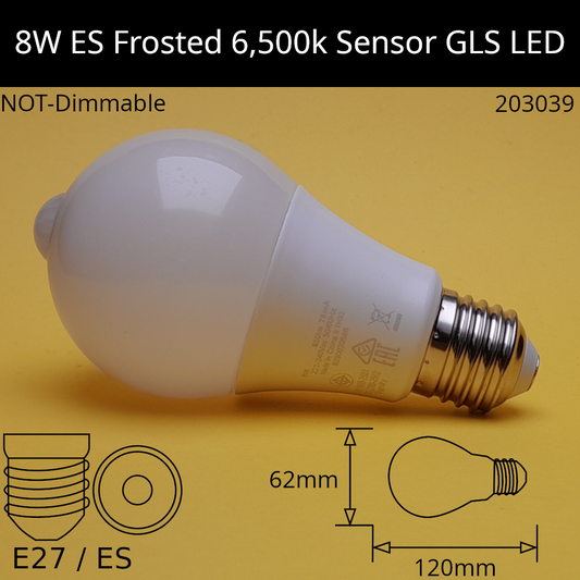 8w 240v ES Daylight Sensor LED