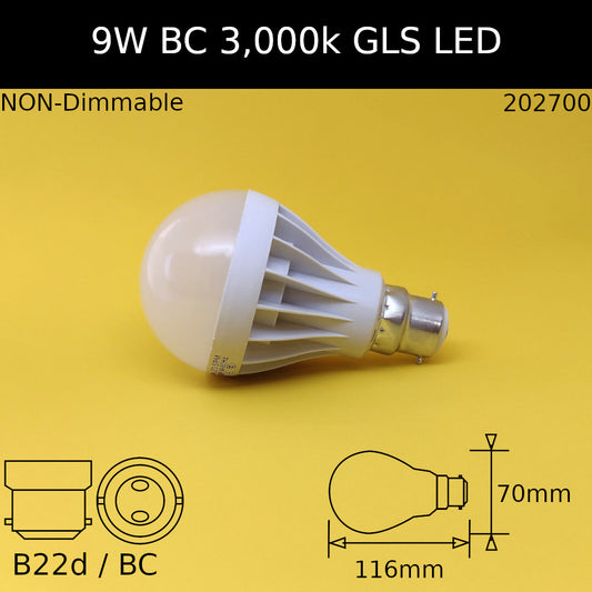 Warm White / No / 9W (=75w) - 3000K