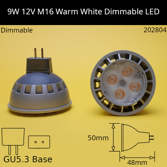3000K - Warm White - 830 / 9W - Dimmable / 60