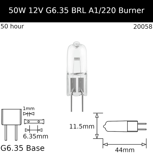 BRL 50W 12V G6.35 - Osram Code 64610