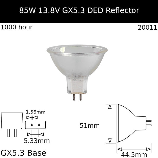 DED 85W 13.8V GX5.3 - Osram Code 54726