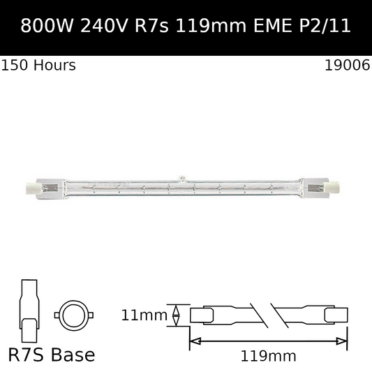 EME 240V 800W 119mm - PHILIPS 13477R - GE 23760