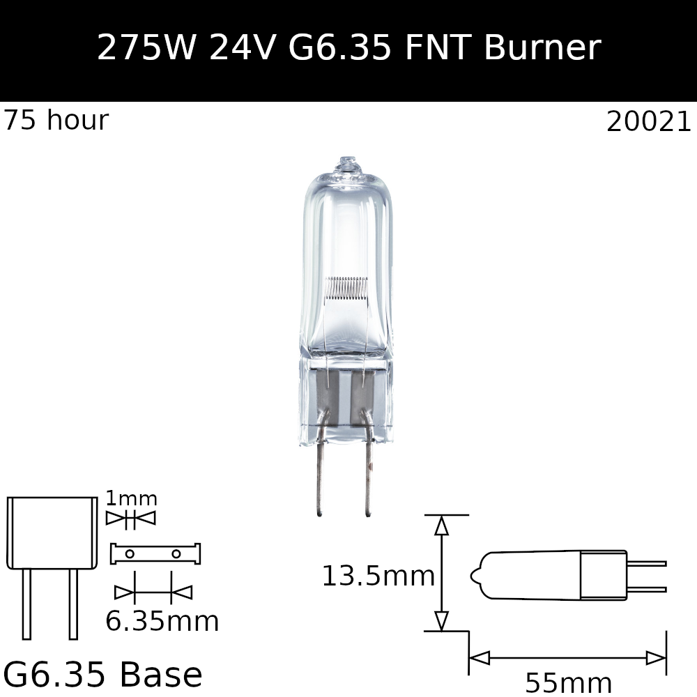 FNT 24V 275W G6.35 - Osram Code 64656