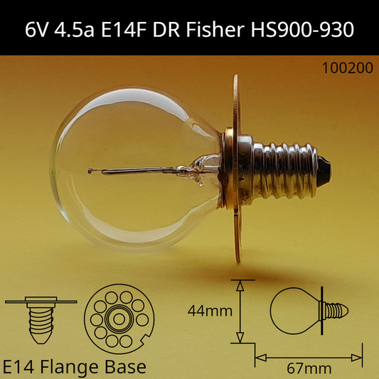 6V 4.5a E14F DR Fisher HS900-930 / 60155