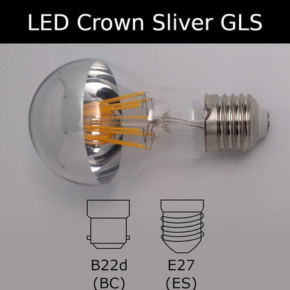 Led Crown Silver GLS