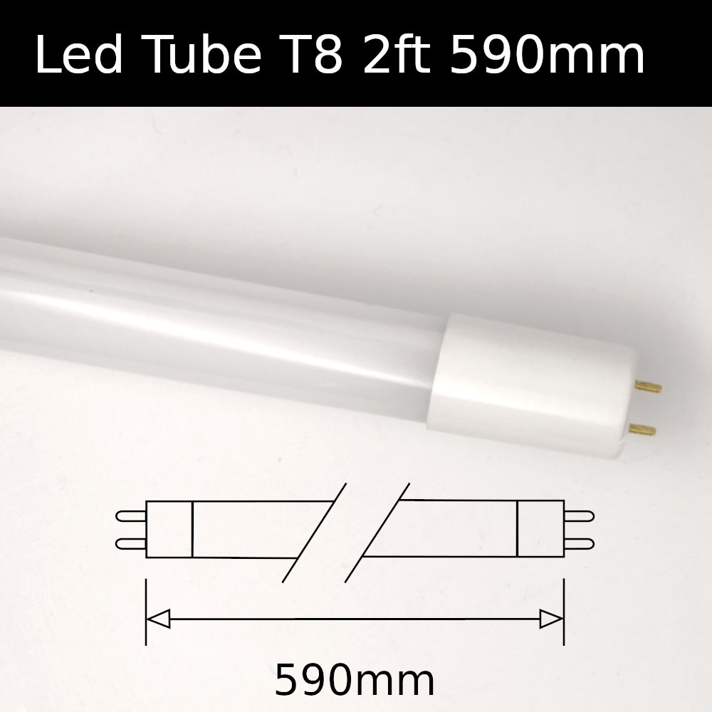 Led Tube T8 2ft 590mm