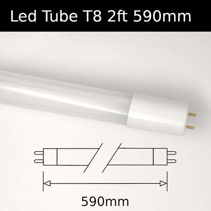 Led Tube T8 2ft 590mm