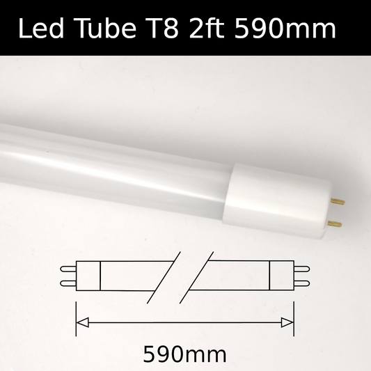 Led Tube T8 2ft 590mm