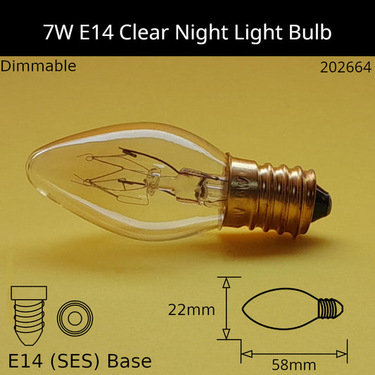 E14 (SES) / 7W / 220V - 240V