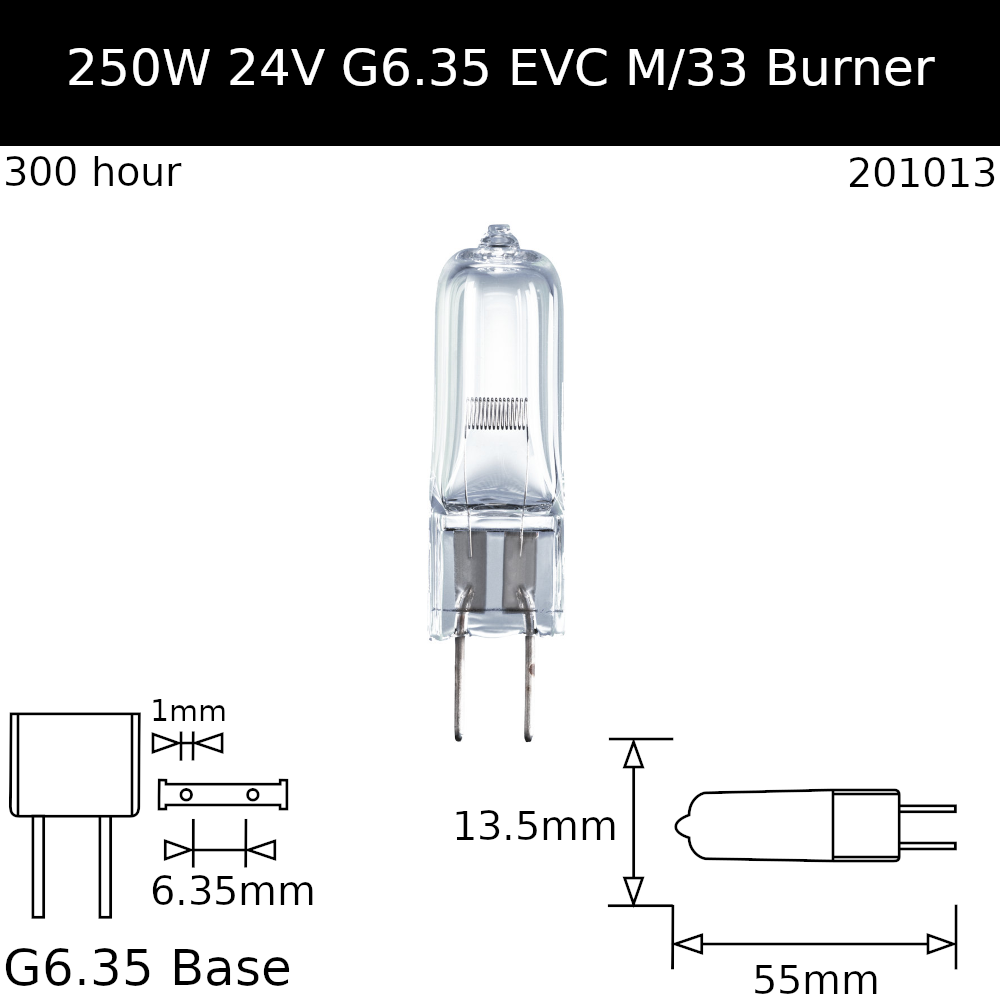EVC 24V 250W G6.35 - Osram Code 64657