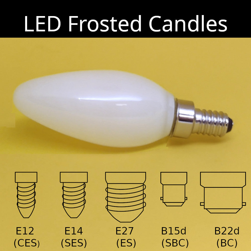 LED Frosted Candles