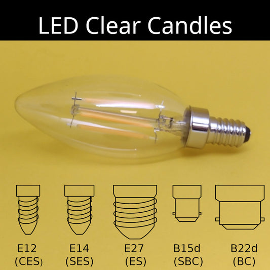 LED Clear Candles