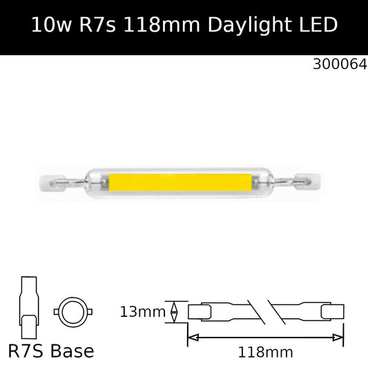 118mm / 10W - NON Dimmable / 6,500K - Daylight