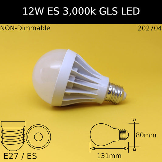Warm White / No / 12W (=85w) - 3000K