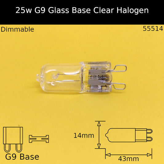 Clear - G9 - Glass / 25W / No Discount Available