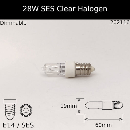 E14 (SES) / 28W - Clear