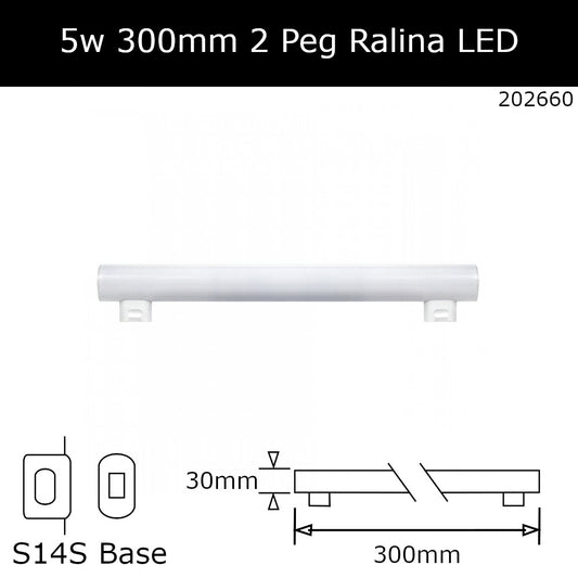 5W(35W Replacement) 230V 2 Peg Warm White LED Ralina