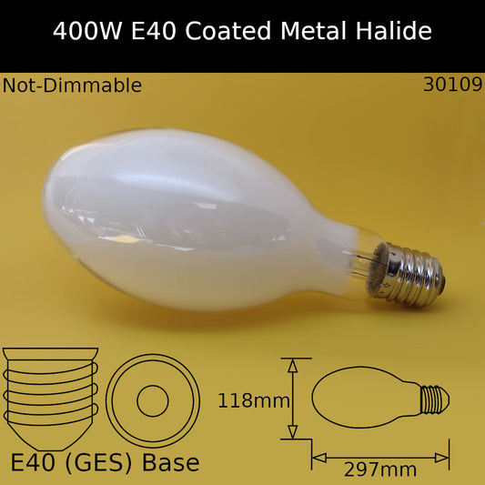 400w GES Elliptical Coated Metal Halide