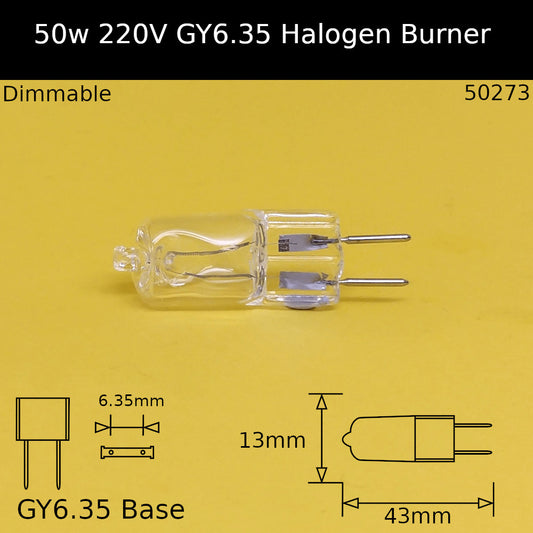 GY6.35 / 50W - Clear
