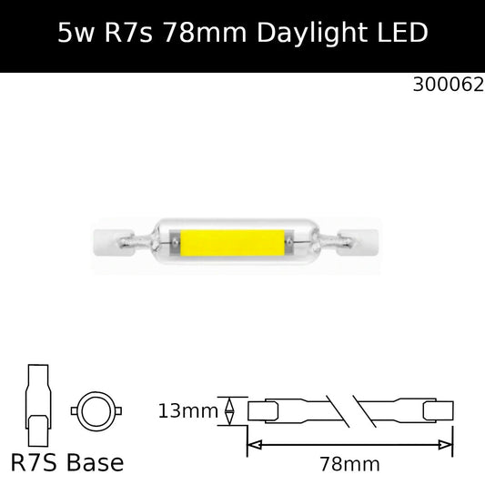 78mm / 5W - NON Dimmable / 6,500K - Daylight