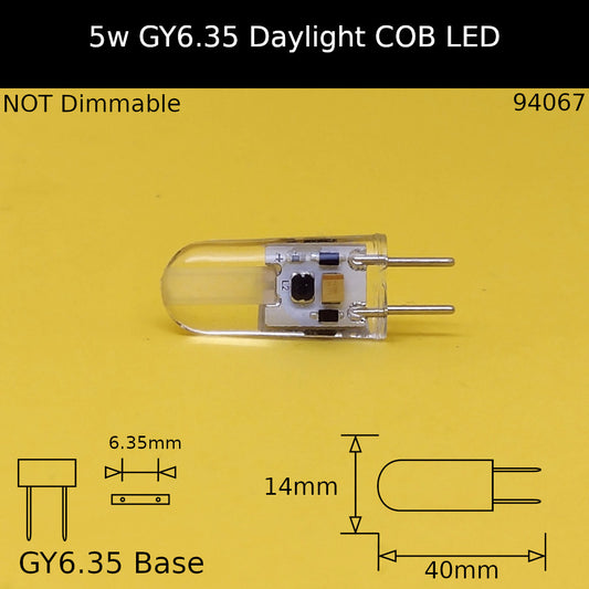 GY6.35 / 5w - Capsule / 6500K - Daylight