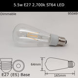 LED ST64 Clear Filament