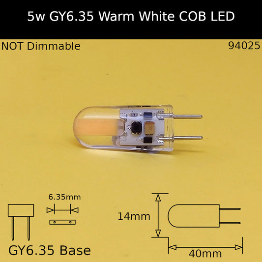 GY6.35 / 5w - Capsule / 3000k - Warm White